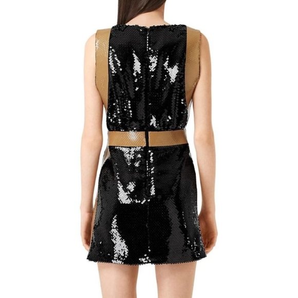 Authentic Burberry Oana Tape-Trimmed Sequin Dress - Picture 11 of 15